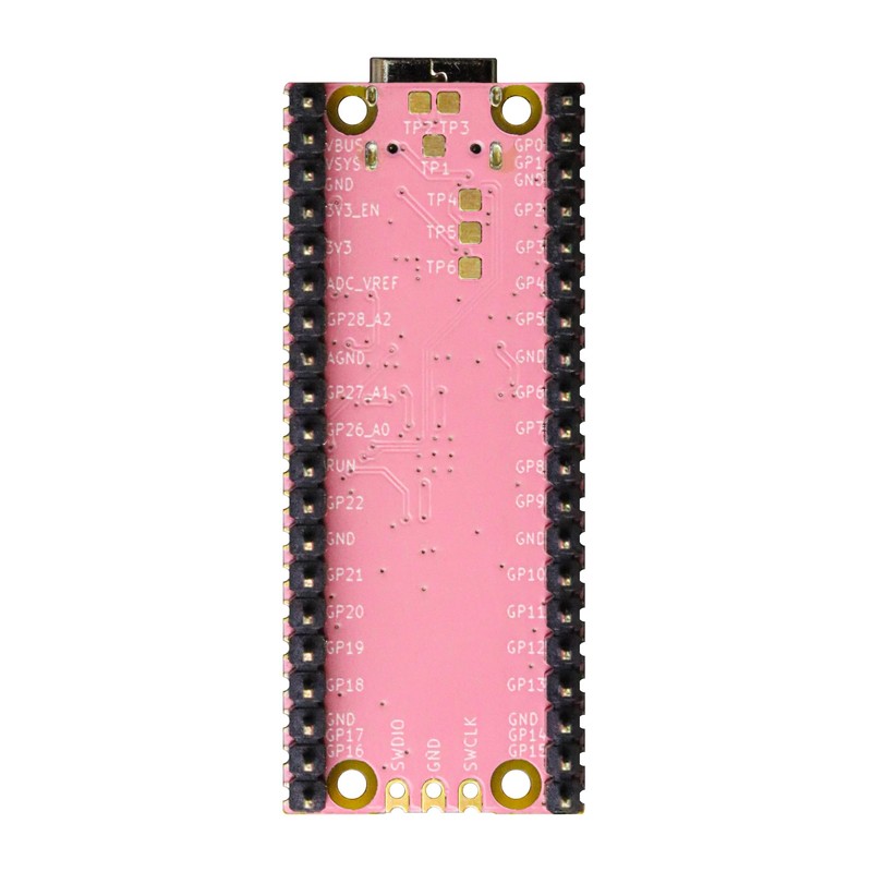 2Pack USB-C Pi Pico, Pre-soldered with Headers, ENIG Finish, Raspberry