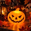 Halloween Pumpkin Lantern for Party Decor – Ghost Face Candle