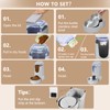Automatic Cat Feeder and Water Dispenser with Stainless Steel Bowl