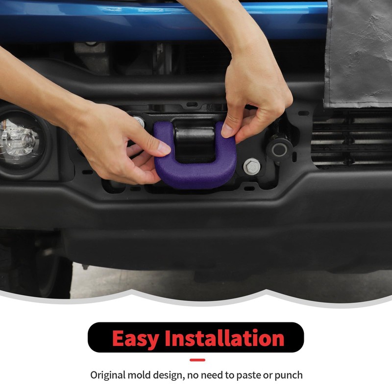 RT-TCZ Tow Hook Covers Bumper Tow Hook Covers Rubber Protector