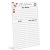 Inkdotpot Daily Planner List Pad Notepads Memo Pad, Undated To-Do