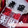 3D Nail Charms, 2 Boxes Beads Flowers Bows Nail Charms,