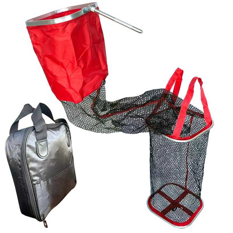 YUBONUS 59″ Fishing Landing Net, Collapsible Fish Basket with Carry