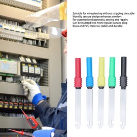 J.30009 0.7 mm Mini Multimeter Test Pins Pins Multimeter Probes Wire Needles with Sheath Pack of 5