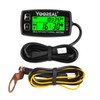 Yooreal Digital Engine Temperature Gauge Meter,Tachometer and Hour Meter,Removable Temp