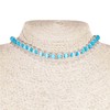 BlueRica Gargantilla de cordón de cáñamo con abalorio de ojo