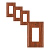 TREEWELL 4-Pack Decorator Outlet Cover Plate, Wood Grain Decorative Switch