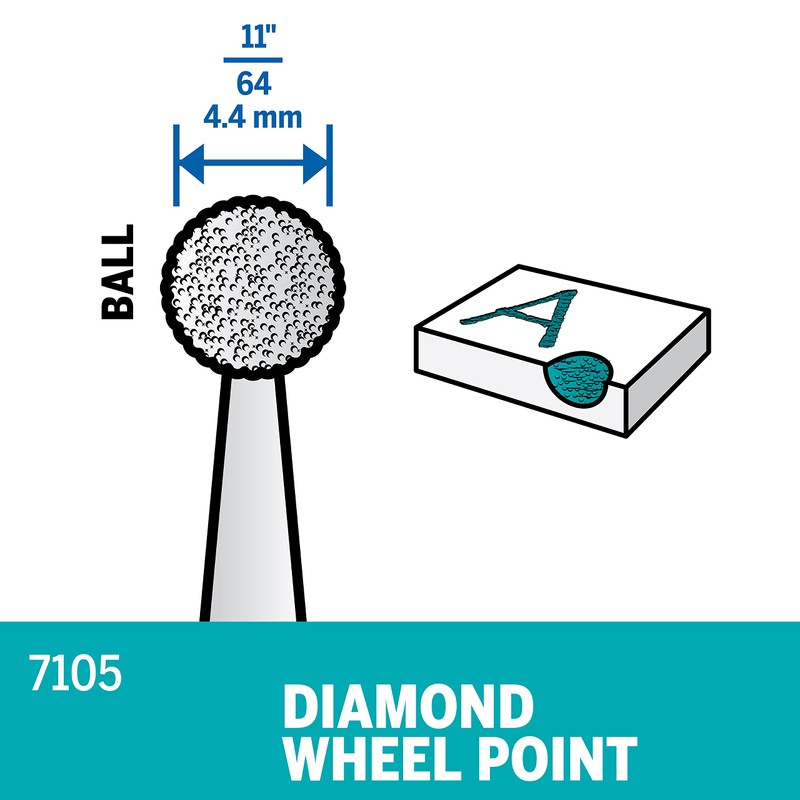 Dremel Diamond Wheel Point 7105N1