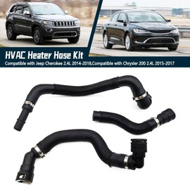 MATERIG HVAC Heater Hose Kit Fit for 2014-2018 Jeep Cherokee & 2015-2017 Chrysler 200 - Replaces OEM 68199254AB, 68199254AA, 68104972AA, 52014624AA, 68192082AA