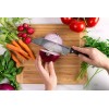 GINSU Kiso 7" Santoku Knife Red Dishwasher Safe Stainless Steel