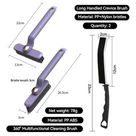 Fugenbürste,Counius 3 Stück Hartborsten Eckenreinigungsbürste,Reinigungsbürste Set,Multifunktionale Lückenreinigungsbürste,Mehrzweck Cleaning Brush für Fliesen, Badezimmer, Küche, Automörtel