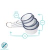 Argon Tableware 4 Piece Measuring Cup Set - Blue -