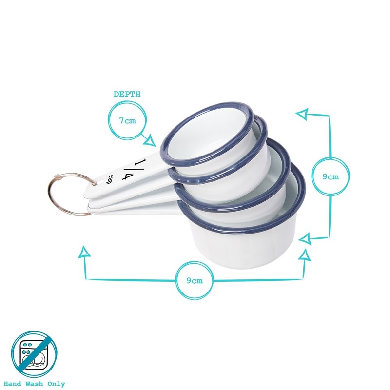 Argon Tableware 4 Piece Measuring Cup Set - Blue -