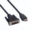 VALUE Cable DVI (18+1) ST - HDMI ST, black, 1