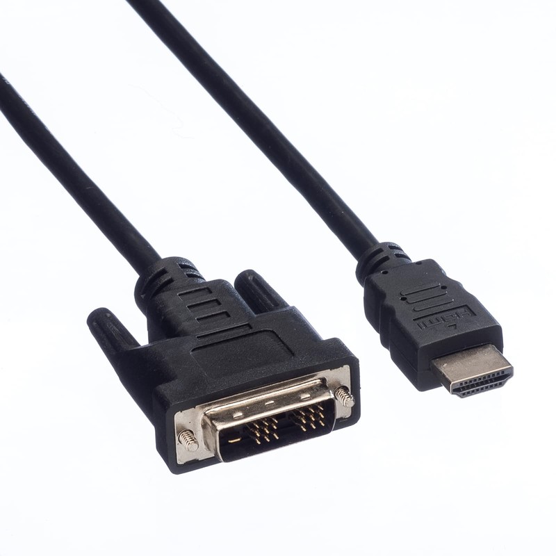 VALUE Cable DVI (18+1) ST - HDMI ST, black, 1