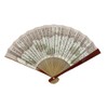 茶道具 Brown Hand Fan for Girls 溜塗 利休 Hundreds Neck