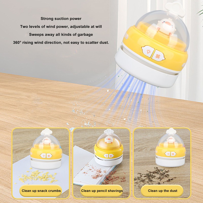 Desktop Vacuum Cleaner Portable Cordless USB Charging Handheld Efficient with