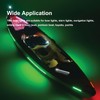 Vcanuplms Boat Navigation Lights, 7.8 inch Red and Green Nav