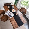 Weldomcor Macrame Table Runner Farmhouse Boho Beige Table Runner with