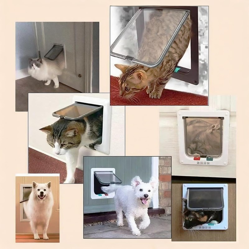 Nukoqcd Large Cat Flap 25.2cm x 23.5cm - Heavy Duty