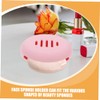 Baluue 3piezas Soporte Para Esponja De Maquillaje De Silicona Estuche