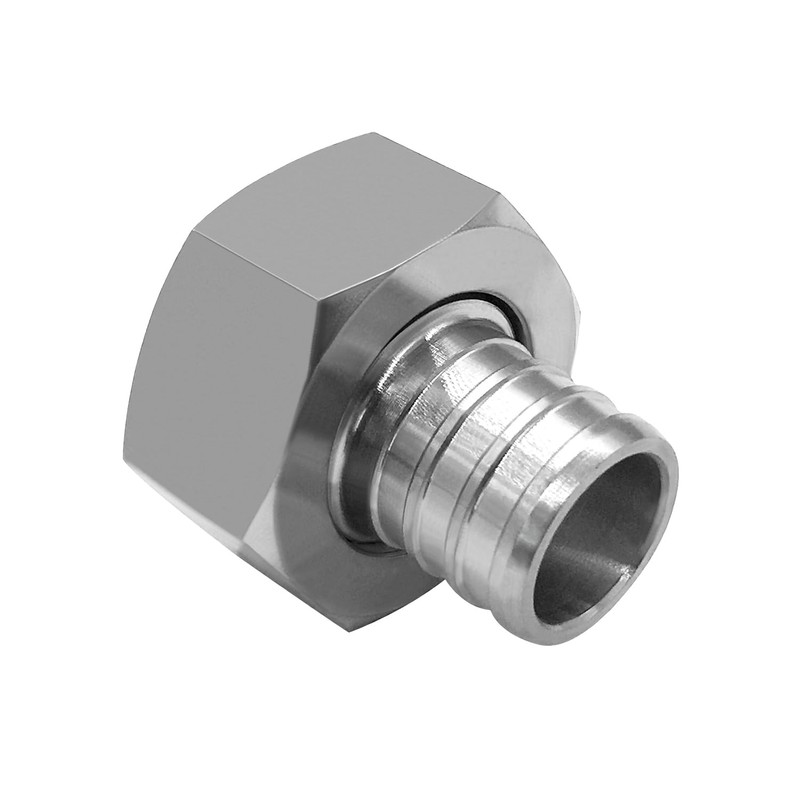 Fitvell Stainless Steel Garden Hose Adapter Swivel Fitting 3/4" PEX
