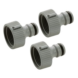 Gardena 5/8 & 1/2 in. Nylon/ABS Threaded Female Hose Adapter (Pack of 3)