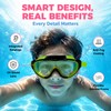 Cosblisvia 3 Pack kids swimming goggles, Wide goggles kids 6-14