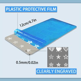 PH PandaHall 6pcs Bow Flower Nail Stamping Plates Heart Star Print Nail Stencils Word Sea Animals Manicure Art Templates Geometric Lines Patterns Nails Art Stencils for Women Manicures Salon Design