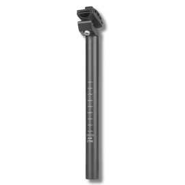 Donaly Bicycle Seatpost T6 Aluminum 1.0/11/1.2/1.2 inches (25.4/27.2/30.9 mm) Lightweight and Heavy Duty Rust Proof Saddle Post for Cross Bikes and Road Bikes, Black (27.2 x 300 mm)