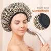 Auban Shower Cap, Shower Cap for Women Terry Cloth Lined