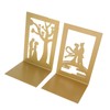 Metal Book Divider Thicken AntiSlip Bookend Desktop Organize Bookshelf Craft