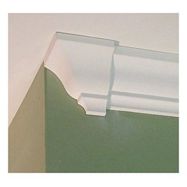 Crown Molding Endcap (Left) fits 4 5/8 Inch Crown Molding (Model LEC4)