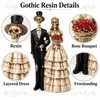 Skeleton Couple Statue for Gothic Home Decor – Resin Bride