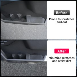 Zekzoop 2PCS Front Door Side Storage Tray Compatible with 2025 2026 Toyota 4Runner Side Storage Box Slot Pockets Silicone Organizer for 4 Runner Accessories (2PCS Front Door Tray)