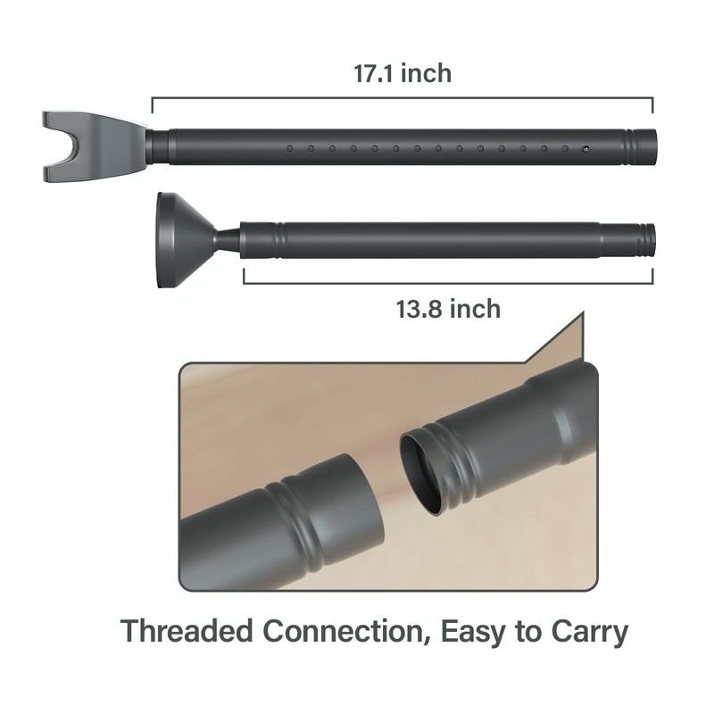 Upgraded Door Security Bar, Strong Safety Door Stoppers, Adjustable Jammer