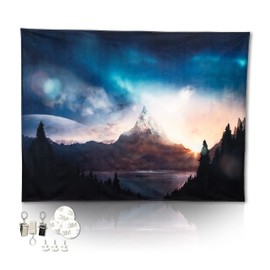 District North Microfibre Tapestry Wilderness Nature Wall Cloth (200 x 150 cm, Nordic Wilderness)
