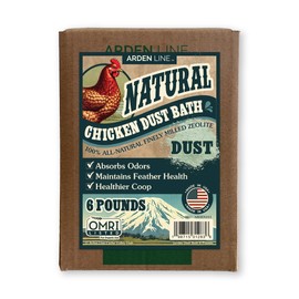 ARDEN LINE Zeolite Chicken Dust Bath | All-Natural Finely Milled Zeolite Dust | Natural Kraft Box Packaging | Chicken Coop Accessories | Made in The USA