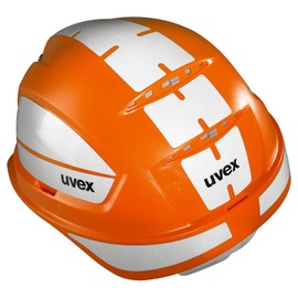 Uvex Pheos B-WR Protective Helmet - Reflective Work Helmet for Construction Site - Orange