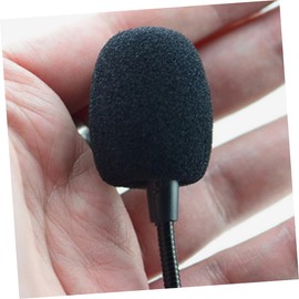 minkissy 20Pcs Microphone Windscreen Covers Sponge Headset Mic Protection for Recording Office Stage Use Durable Safe Material Reduces Wind and Spit Interference