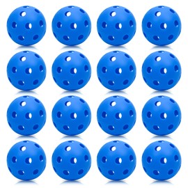 16 Pack Plastic Training Baseballs, Plastic Batting Baseballs Practice Training Balls Hollow Softball Lightweight Plastic Softballs for Hitting Indoor Outdoor (2.83 Inch, Blue)