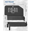 JOYTUTUS Upgraded 120° Wrangler Foot Pegs Compatible with Wrangler JK