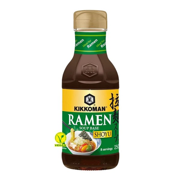 Kikkoman Concentrated Ramen Noodle Soup Base - Shoyu (Soy Sauce) Flavour 8 Servings 250ml