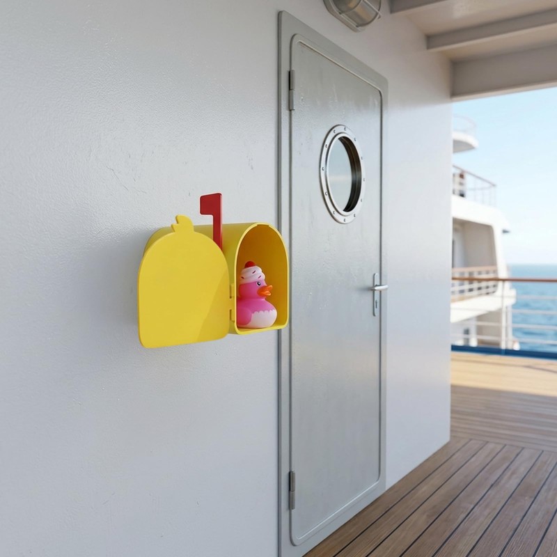 4-Piece Set Duck Mailboxes Made,Cruise Duck Mailbox