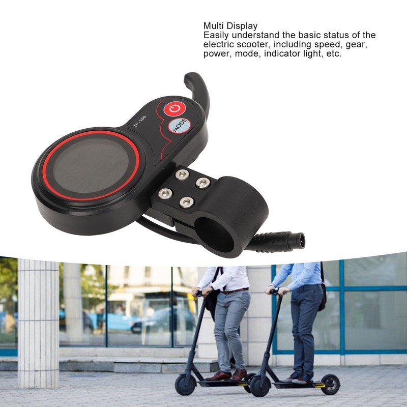 Fockety Acelerador de Pulgar Eléctrico con Pantalla LCD, Conector Impermeable