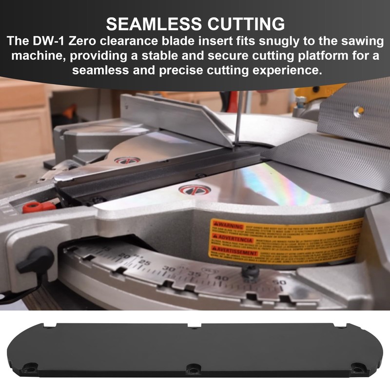 RMSPO DW-1 Zero Clearance Insert Fits for Dewalt Fixed Miter
