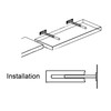 sourcing map Invisible Floating Shelf Brackets, 5" (126mm), Hidden Blind