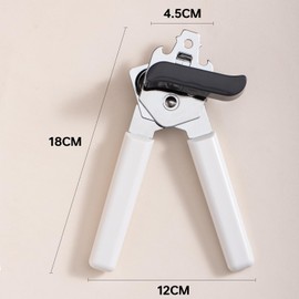 Wonforic Can Opener Manual,Heavy Duty Stainless Steel Hand Can Opener Smooth Edge and Bottle Openers,Can Opener with Comfort Anti-Slip Handles,Easy Held Turn Can Openers for Kitchen,Camping,Senior