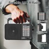 TOMASHI Portable Radio am fm,Transistor Radio with Best Reception,Large Tuning