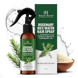 Botanic Hearth Advanced - Espray de agua de romero para el crecimiento y la regeneración del cabello debilitado con menta, biotina, tratamiento capilar para hombres y mujeres, 6.8 onzas líquidas